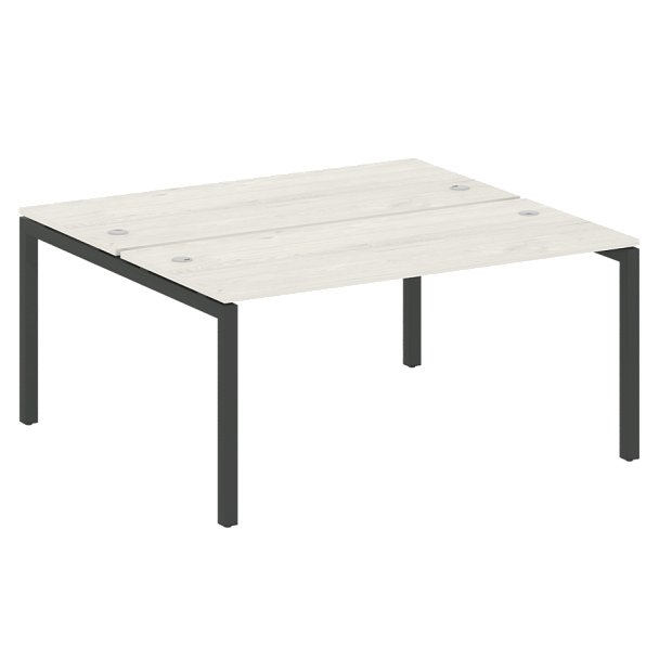 Metal System Quattro Р. ст. на П-образном м/к 50БП.РАС-СП-2.4 Дуб наварра/Антрацит металл 1600*1475*750 - Вид 1