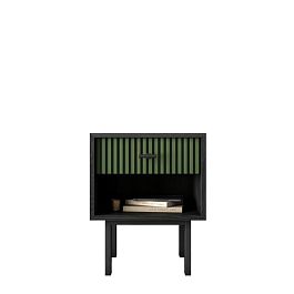 Тумбочка с верхним ящиком Emerson арт EM11/green/L - Фото предпросмотра