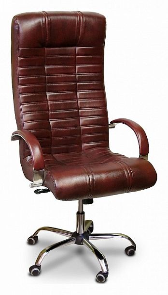 Кресло для руководителя Атлант коричневое - Вид 1