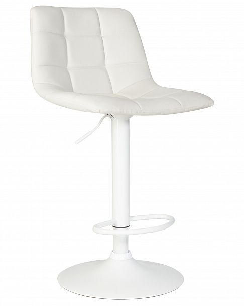 Стул барный DOBRIN TAILOR WHITE (белый PU) - Вид 7