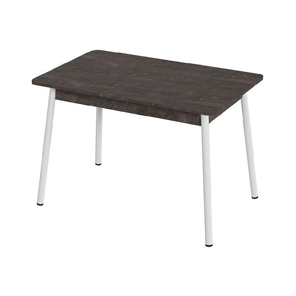 Стол Лион 1 ЛДСП (Подстолье косое белое) НЕ ВЫБИРАТЬ Железный камень - Вид 1