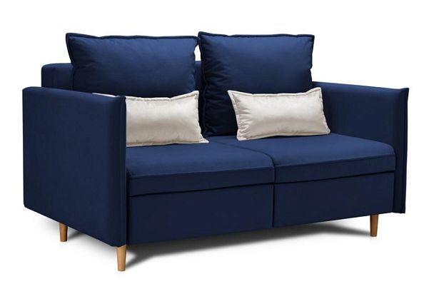 Диван-кровать «Оливер» 1790 синий - Вид 1