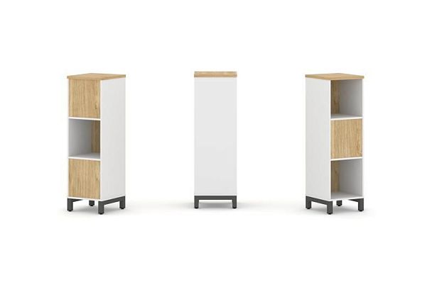 Style Project Набор стеллажа 2-х сторон., 3 яр. SN.NSD-311 Белый/Тиквуд Светлый/Металл Антрацит 387* - Вид 1