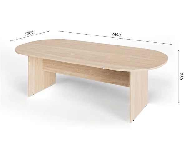 ЛАЙТ / LIGHT RLG010-24x12 Конференц-стол 240x120x75 Дуб Сонома - Вид 5
