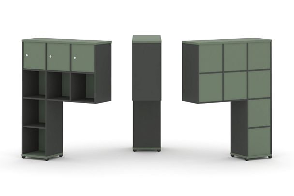 Concept Надставка высокая CN.ONV-003 Кобо/Антрацит/Металл Антрацит 1099*350*1486 - Вид 1