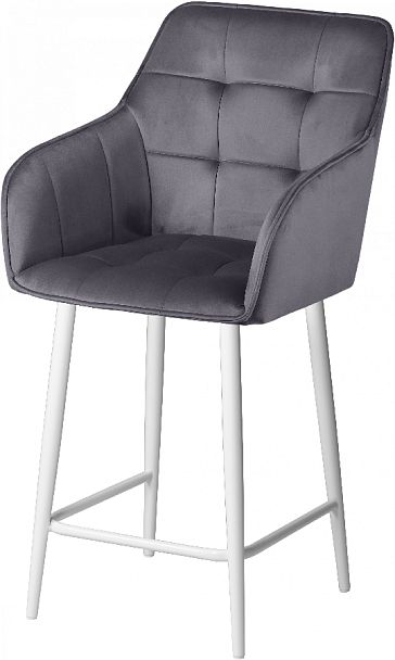 Комплект полубарных поворотных кресел Мони К, темно-серый H-15/белый, 3 шт. - Вид 2