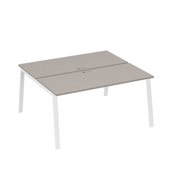 Станция 2х160 на опорах TRE A4 А4 Б3 175 БП мокко премиум / металлокаркас белый - Вид 1