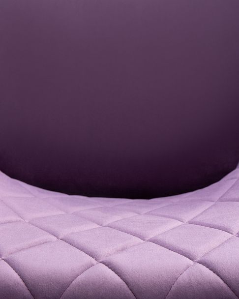 Стул обеденный DOBRIN ROBERT (черные матовые ножки, велюр V108-45 Темно-фиолетовый) - Вид 10