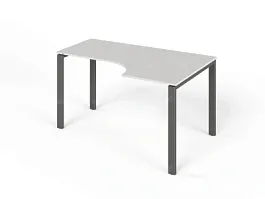 ЛАЙТ / LIGHT RLG016-12x9R Угловой стол 140x90x75 Белый - Фото предпросмотра