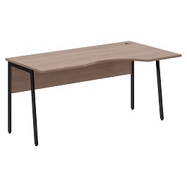 Стол прямой СА-1P(R) Ясень Шимо/Черный 1600х900х755 IMAGO PLUS - Фото предпросмотра