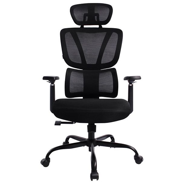 Кресло BRABIX PREMIUM "Fargo ER-710", синхромеханизм, 3D подлокотники, сетка/ткань TW, черное, 532949 - Вид 3