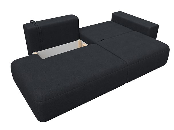 Диван прямой Лига-036 НПБ Модерн подлокотник справа Искусственная замша серый - Вид 8