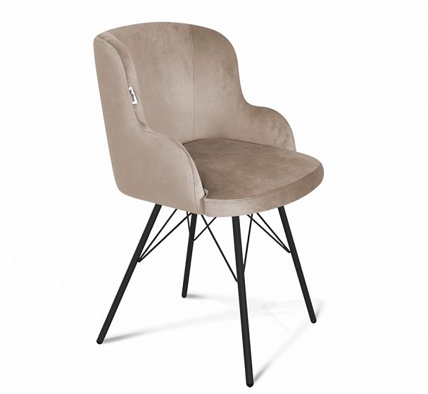 Стул Sheffilton SHT-ST39/S37 латте/черный муар - Вид 1