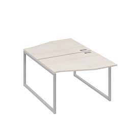 Рабочая станция каркас QUATTRO (2х120) столы Техно A4 А4 Б4 189 БП дуб / металлокаркас серый - Фото предпросмотра