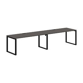 Стол 2-х местный EQWST 3580 Мокко/Черный 3526х800х750 EDIS - Фото предпросмотра