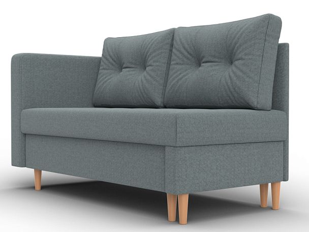 Кушетка Лига-098 Рогожка серый - Вид 3