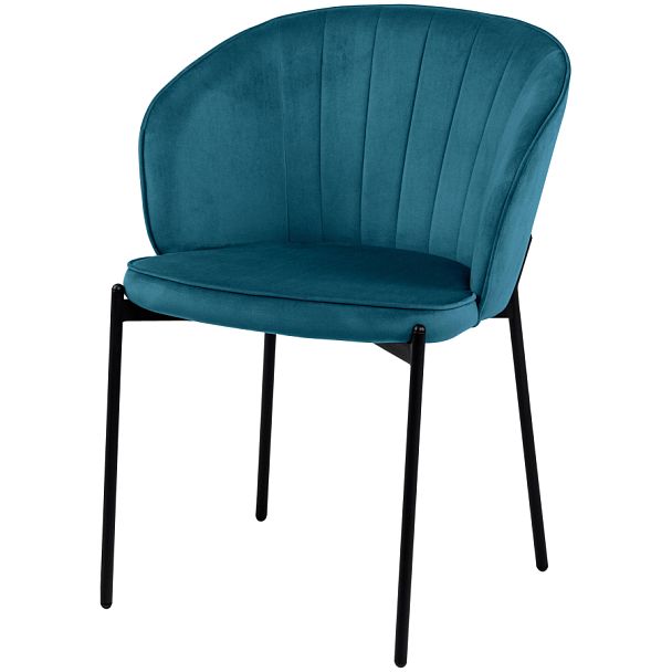 Стул кухонный Миэль изумрудный велюр/черный - Вид 1