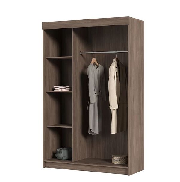 Шкаф-купе "Бася" 2.3м В Ясень темный/Ясень светлый с зеркалами - Вид 3