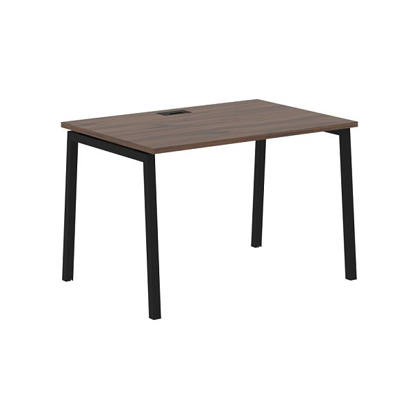 Стол прямой ELST 1180 Дуб Денвер тёмный/Черный 1160х800х750 EDIS - Вид 1