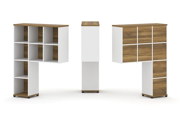 Concept Надставка высокая CN.ONV-001 Сандал Янтарный/Белый Бриллиант/Металл Черный 1099*350*1486 - Вид 1