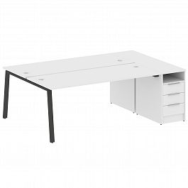 Рабочая станция "Metal System" БА.РС-СТП-2.5 белый/антрацит - Фото предпросмотра