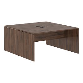 Стол двойной ED2ST 1580 Дуб Денвер тёмный/Черный 1560х1606х750 EDIS - Фото предпросмотра