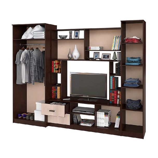 Гостиная "Флора" (2700х2100х540) венге/лоредо - Вид 2