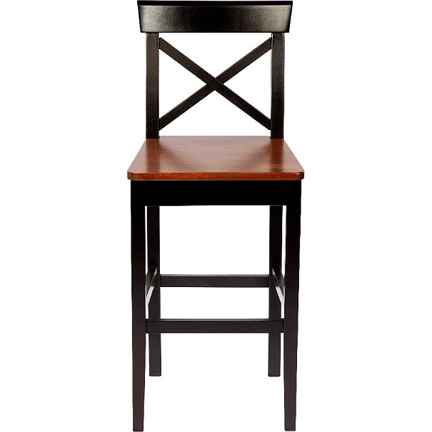 Комплект деревянных полубарных стульев с жестким сиденьем Бергольф Венге/Темный орех, 4 шт. - Вид 2