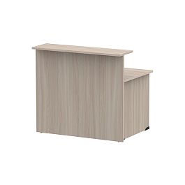 Стойка ресепшн прямая СР-120/80 ясень шимо светлый - Фото предпросмотра