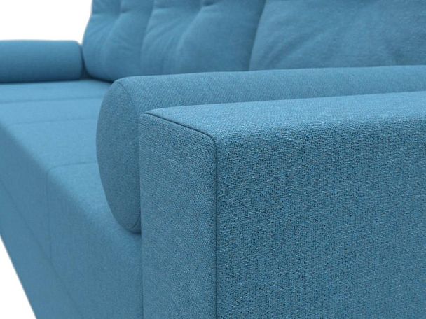 Диван угловой Верона Лайт левый угол Рогожка голубой - Вид 4
