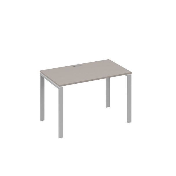 Стол письменный на металлокаркасе UNO A4 А4 Б1 013 БП мокко премиум / металлокаркас серый - Вид 1
