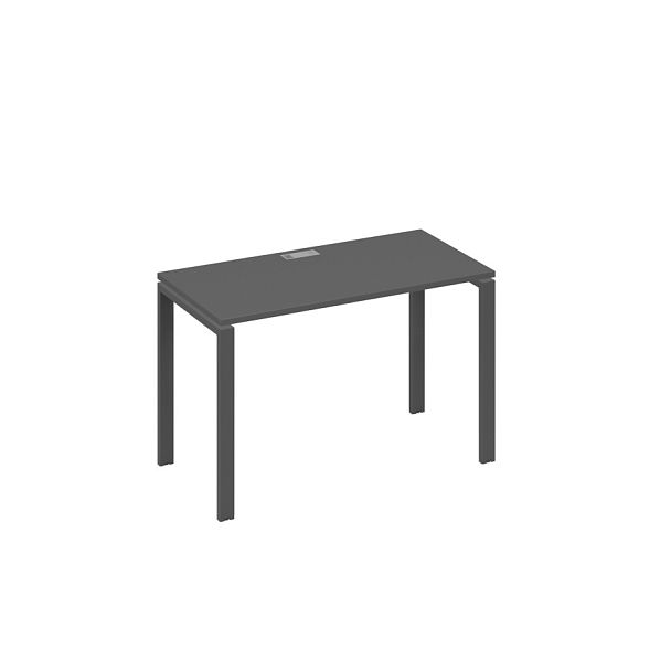 Стол письменный на металлокаркасе UNO A4 А4 Б1 003 БП антрацит премиум / металлокаркас антрацит - Вид 1