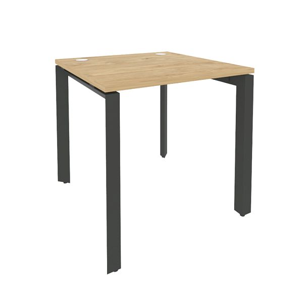 Onix Стол рабочий на П-образном м/к O.MP-SP-0.8 Тиквуд светлый/Антрацит металл 780*800*750 - Вид 1