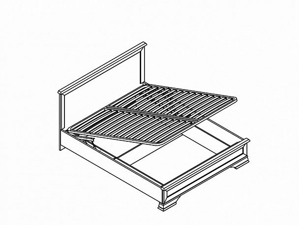 Кровать двуспальная Кентаки S320-LOZ160х200 - Вид 2