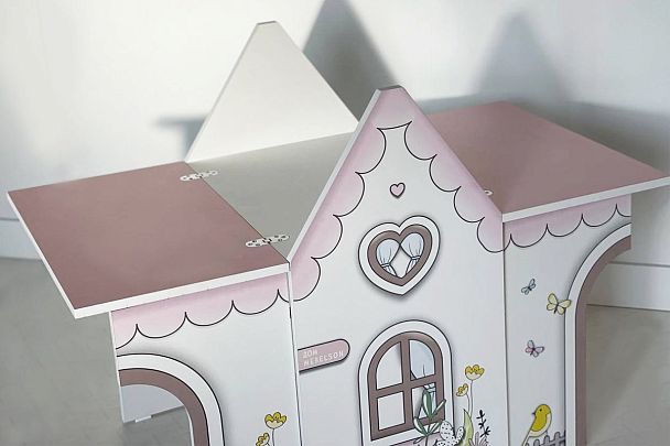 Стол Домик MK-0017.2711 белое дерево/розовый - Вид 14