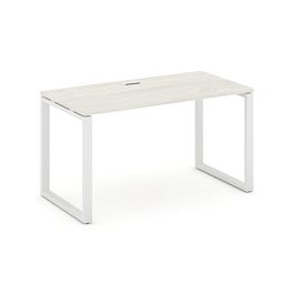 Стайл Проджект Стол письменный SN-6O.SP-011 Дуб Наварра/Металл Белый 980*700*750 - Фото предпросмотра