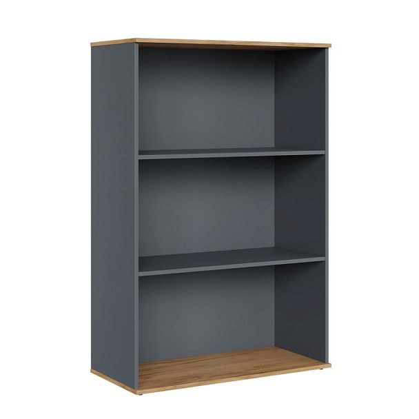 Стеллаж средний Zion Light 90x42x135 дуб крафт золотой - Вид 1