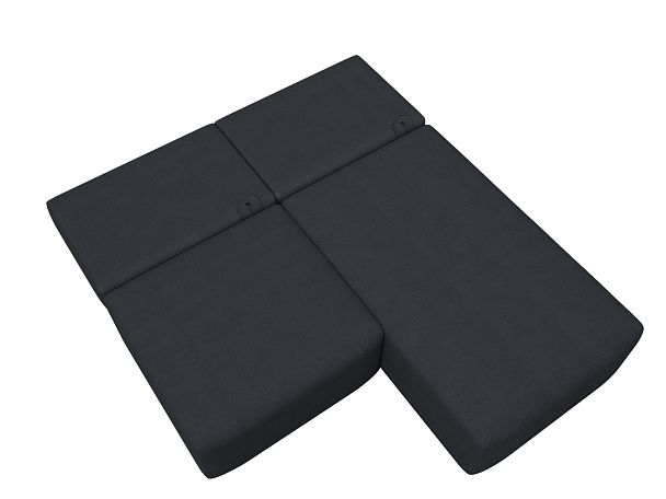 Диван угловой модульный Лига-060 НПБ угол универсальный Искусственная замша серый - Вид 9