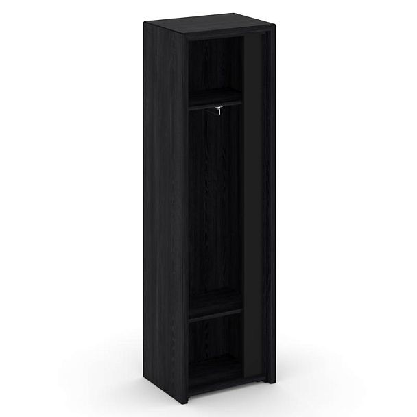 Корнер Гардероб узкий COR.GB-1 (L) Каштан Тоскана/Черный 600*450*2000 - Вид 2