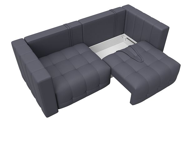 Диван прямой Лига-052 НПБ Экокожа серый - Вид 7