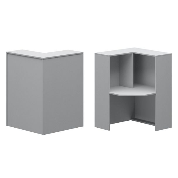 Стойка угловая левая А-555 Серый 900x900x1220 Ресепшн - Вид 1