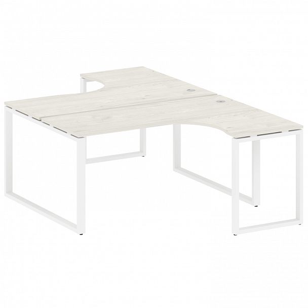 Рабочая станция "Metal System" БО.РАС-СА-2.4 дуб наварра/белый - Вид 1