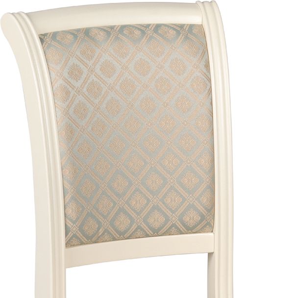Комплект деревянных стульев с мягким сиденьем Арктос Слоновая кость/Бирюзовый жаккард, 3 шт. - Вид 8