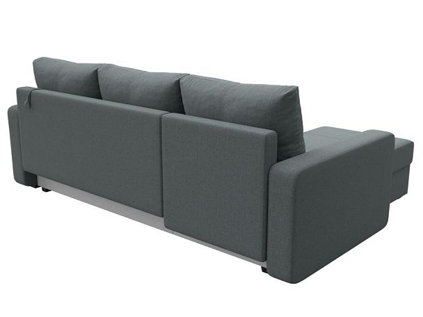 Диван угловой Ливерпуль Лайт левый угол Рогожка серый - Вид 6