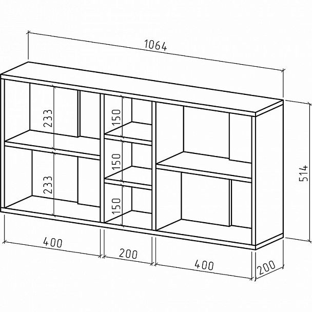 Полка навесная Лайт-21 - Вид 2