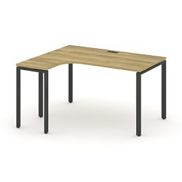 Concept Стол эргономичный CN.SA-001(L) Дуб Винченцо/Металл Антрацит 1380*1180*750 - Фото предпросмотра