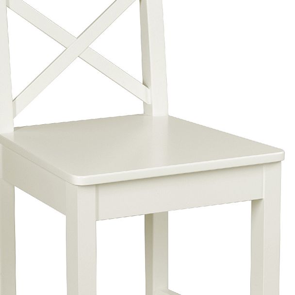 Комплект деревянных полубарных стульев с жестким сиденьем Бергольф Слоновая кость, 4 шт. - Вид 11