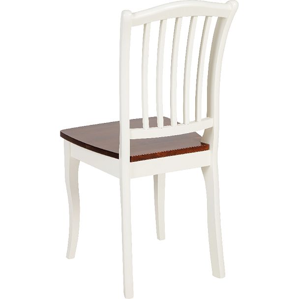 Комплект деревянных стульев с жестким сиденьем Элин Слоновая кость/Темный орех, 2 шт. - Вид 5