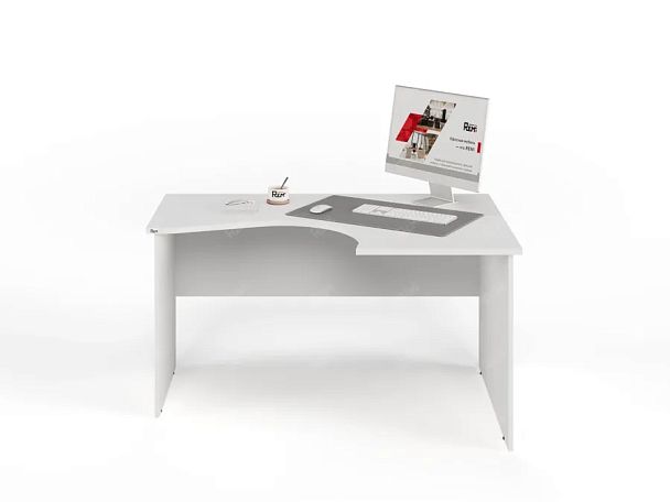 ЛАЙТ / LIGHT RLG005-14x11R Угловой стол 140x100x75 Белый - Вид 2