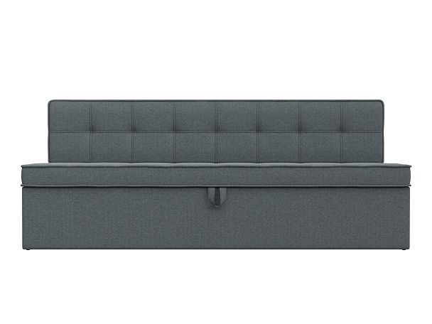 Диван кухонный прямой Техас Рогожка серый - Вид 2